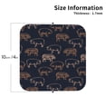thumbnail image 3 of Fuzoiu Pig Farm Print Leather Coasters Set,Drink Coasters Set of 6,for Tabletop Protection, Durable PVC Coasters,Home Décor and Housewarming Gift,Square, 3 of 7