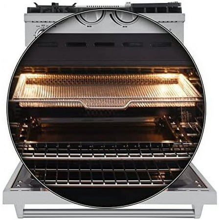 Forno Appliances - Lazio Alta Qualita 4.32 Cu. Ft. Freestanding Gas Range with Convection - Stainless Steel