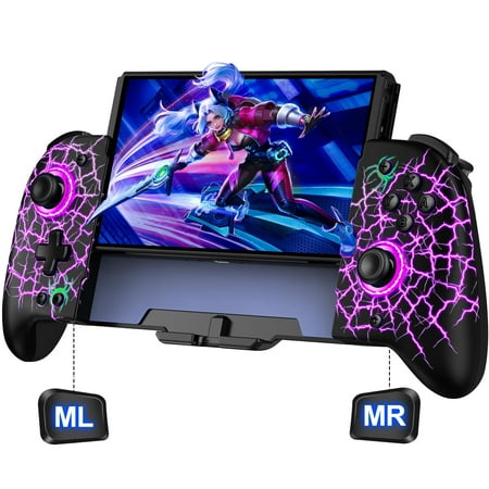 ESYWEN Joypad for Nintendo Switch/OLED Joy Cons,Switch Controller with Turbo, Vibration, Programmable,Christmas Gift