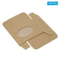 thumbnail image 3 of Uxcell 4"x3"x1" Paper Soap Box with Window Homemade Soap Boxes Oval Presents Packaging Boxes, Brown 30 Pack, 3 of 6