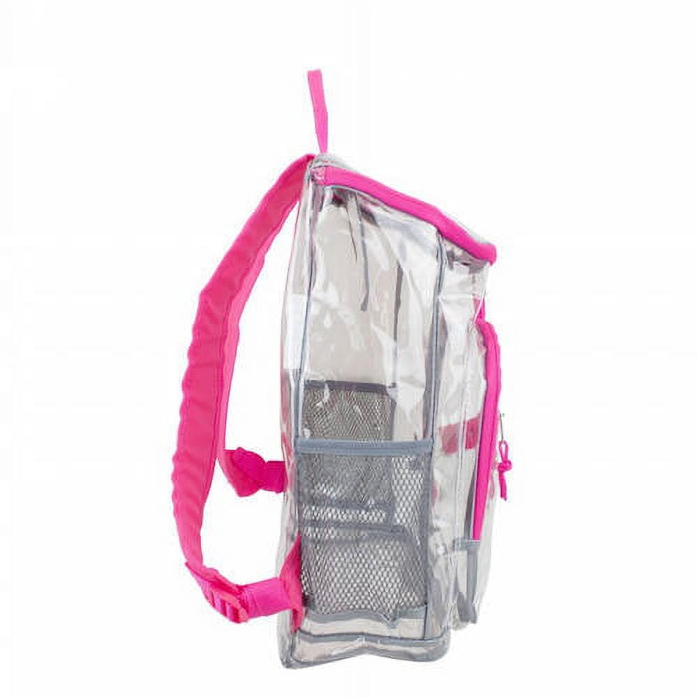 Eastsport Unisex Clear Top Loader Backpack, Pink