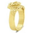 thumbnail image 2 of Men's 14k Gold Plated 19mm Wide Polished Jesus Christ Profile Ring - Size 10.5, 2 of 7