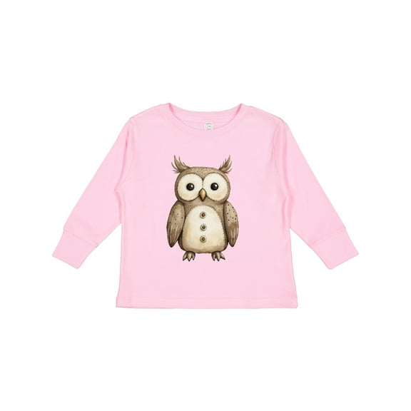 Inktastic Owl Boys or Girls Long Sleeve Toddler T-Shirt