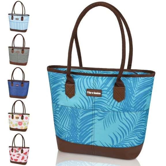 Tirrinia Insulated Large Cooler Lunch Bag with Shoulder Strap, Waterproof