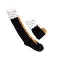 thumbnail image 3 of Calcetines largos con patas de pollo para mujer, calcetines hasta la rodilla hasta el muslo, regalos locos divertidos novedosos XBTCLXEBCO Negro largo, largo, 3 of 5