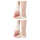 thumbnail image 4 of Jumpingount Paquete de 2 cubiertas para pies para hombres y mujeres, protectores de talón transpirables, mangas de absorción de impactos, soporte Color de piel 2piezas, 4 of 6