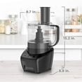thumbnail image 4 of BLACK+DECKER 3-in-1 Easy Assembly 8-Cup Food Processor, Stainless Steel S-Blade, Easy-Clean, Touchpad Controls Black, 4 of 11