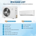 thumbnail image 6 of 18000 BTU Mini Split Air Conditioner & Heat Pump – 19 SEER Inverter Ductless AC System, Ultra-Quiet 42dB Wall Mounted Unit, 3-in-1 Cooling, Heating & Dehumidifier, 6 of 7