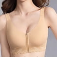 thumbnail image 4 of SOOMLON Push up Bras for Women Plus Supportive Front Close Brassiere Panel Lift Zipper Bralettes Daily Sports Bras, 4 of 9