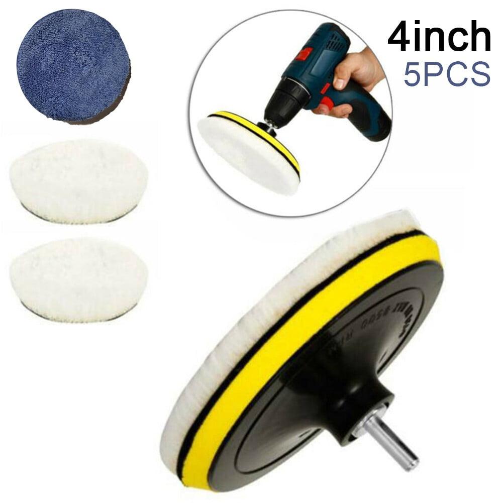 Auto Car Polish Tool Buffing Pads Home Drill Adapter Pad Set Truck Durable Boat 