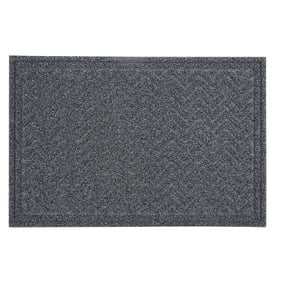 Superio Grey Crosshatch Coir Doormat Indoor And Outdoor Entry