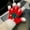 Red, variant on Fluffy Fur Christmas Gloves Plush Warm Snowflake Christmas Tree Gloves Winter Outdoor Ride Bicycles for Women Students Children