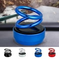 thumbnail image 3 of Solar Energy Air Freshener Double Loop Rotary Suspension Auto Aromatherapy Decoration Perfume Styling, 3 of 9