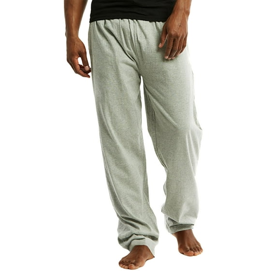 Men's Knitted Pajama Sweat Pants with Drawstring (H Gray, 3XL)