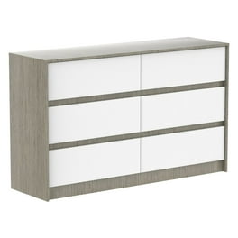 Novogratz Kelly 6 Drawer Dresser, Faux Rattan & Black Oak - Walmart.ca
