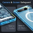 thumbnail image 5 of JETech Magnetic Case for Google Pixel 8 Pro 6.7-Inch 2023, Compatible with MagSafe Accessories, Shockproof Protective Phone Cover, Non-Yellowing Hard Clear PC Back (Bay), 5 of 7
