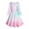 thumbnail image 5 of Little Girls Dresses Sparkling Pretty Sequin Fashionable Slim Fit Dress Fall Clothes Size 6-7T, 5 of 5