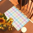 thumbnail image 4 of Spring Placemats Set of 4 Buffalo Check Plaid Easter Table Mats Easter Decor Birthday Party Home Kitchen Table Decorations and Supplies-12×18'''', 4 of 6