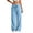 Light Blue(Great Pants), variant on ZHYou No Boundarie Womens Casual Pants High Waist Drawstring Baggy Fit Wide Leg Flowy Comfy Sweatpants,Beige,Size 2XL