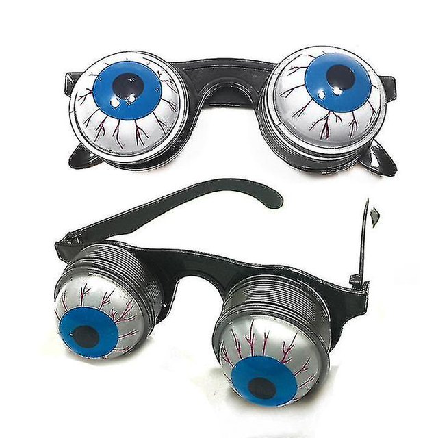 Gafas de fiesta de Halloween Gafas de primavera Gafas de fiesta Accesorios de Halloween2pcs-blue Feliz Sencillez