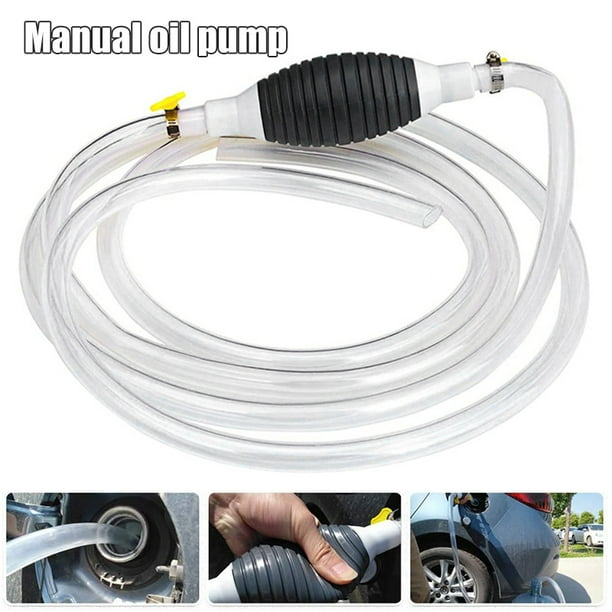 HRSR High Flow Siphon Hand Pump Portable Manual Car Fuel Transfer with
