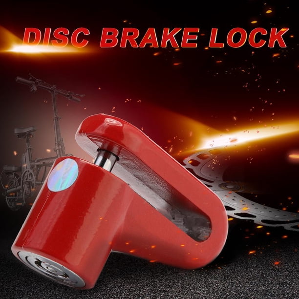 Bloqueo de frenos de disco antirrobo con cable de acero para scooter M365 (negro + rojo)