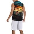 thumbnail image 2 of Honeii Underwater Treasure Chest print basktball shirt for men and women, Unisex basketball jersey for Theme party-Small, 2 of 6