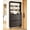 Black- Double Layer With Rack, variant on Modern 2 Flip Drawer Shoe Cabinet for Entryway, Narrow Natural Storage Organizer