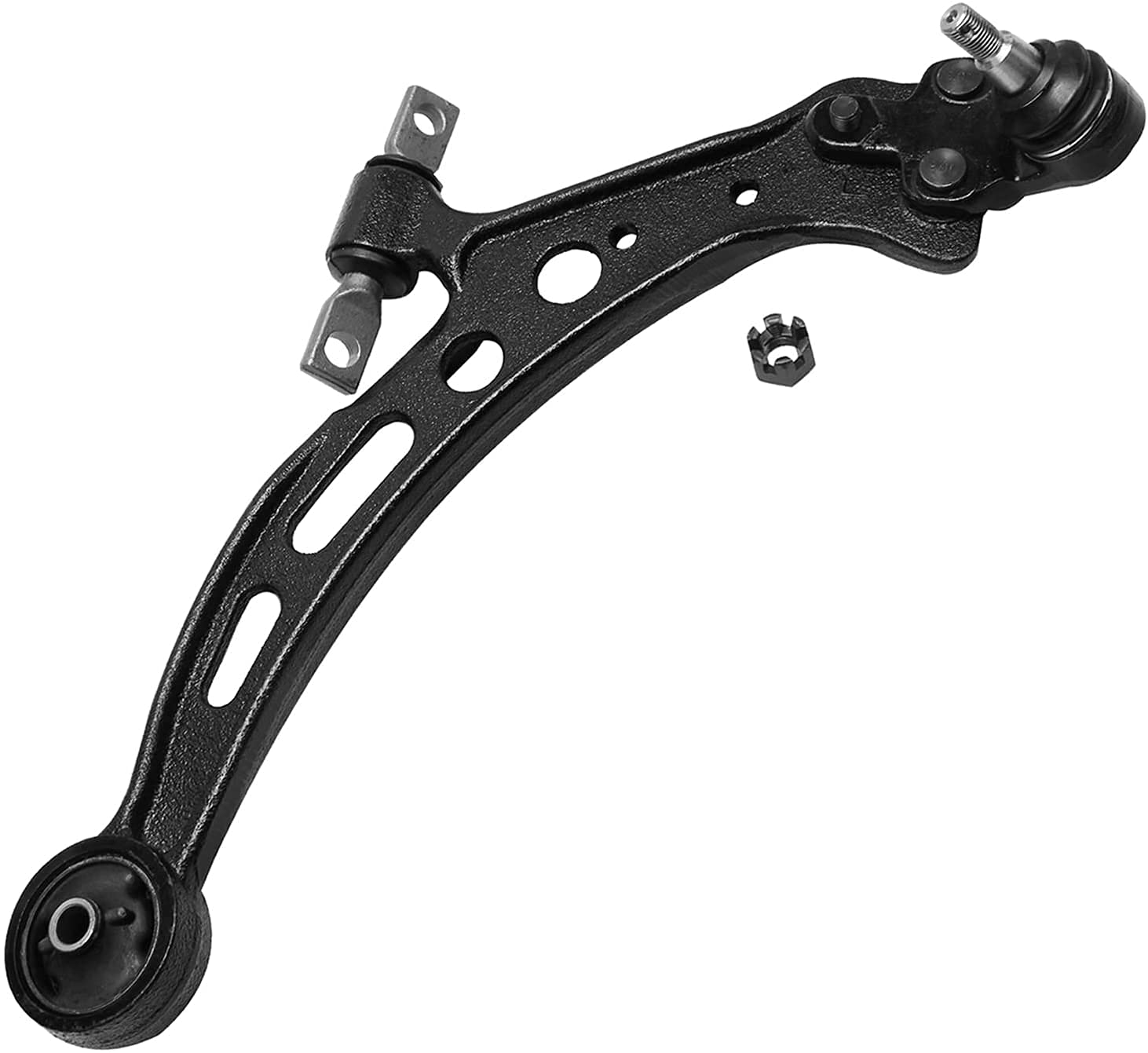 Detroit Axle - Front Lower Control Arms for 1997-2001 Toyota Camry Lexus ES300, 1999-2003 RX300, 2 Lower Control Arms, 2 Outer Tie Rods, 2 Sway Bars Replacement