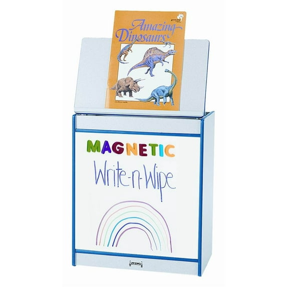 Rainbow Accents Write-N-Wipe Magnetic Easel w Edge Banding (Blue)