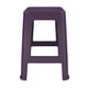 thumbnail image 3 of Banco tipo Rattan Cuadrado Bergmann 4 Bancos de plástico apilables Color Morado Bali, 3 of 3