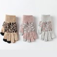 thumbnail image 3 of Gants d'Hiver pour Femmes Mode Imprimé Léopard Gants Thermiques Gants de Texting pour le Travail, 3 of 10