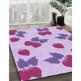 thumbnail image 2 of Ahgly Company Indoor Round Patterned Orchid Purple Area Rugs, 5' Round, 2 of 6