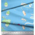 thumbnail image 3 of Soimoi Brown Rayon Crepe Fabric Dot & Ribbon Ethnic Printed Fabric 1 Yard 46 Inch Wide, 3 of 3