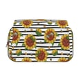 thumbnail image 2 of Sikiie Cute Sunflowers Print Flip Double-layer Pencil Case, All-purpose Stationery Bag for Study and Office, Zipper Design, Unisex, 2 of 7
