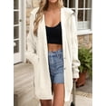 thumbnail image 3 of Osfvolr Women'S Button Down Cardigan Sweaters Oversized Lapel Chunky Warm Loose Soft Knit Outwear  XL, 3 of 5
