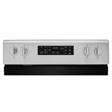 Whirlpool - 5.3 Cu. Ft. Freestanding Electric Range with Self-Cleaning and Frozen Bake - Stainless steel