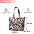 thumbnail image 4 of Pioneer Flower Floral Print Pattern Travel Tote Bags for Women Carry On,Large Weekender Bags for Women Travel,Multi Functional Duffle Bag for Work,Shopping,Sports, 4 of 5