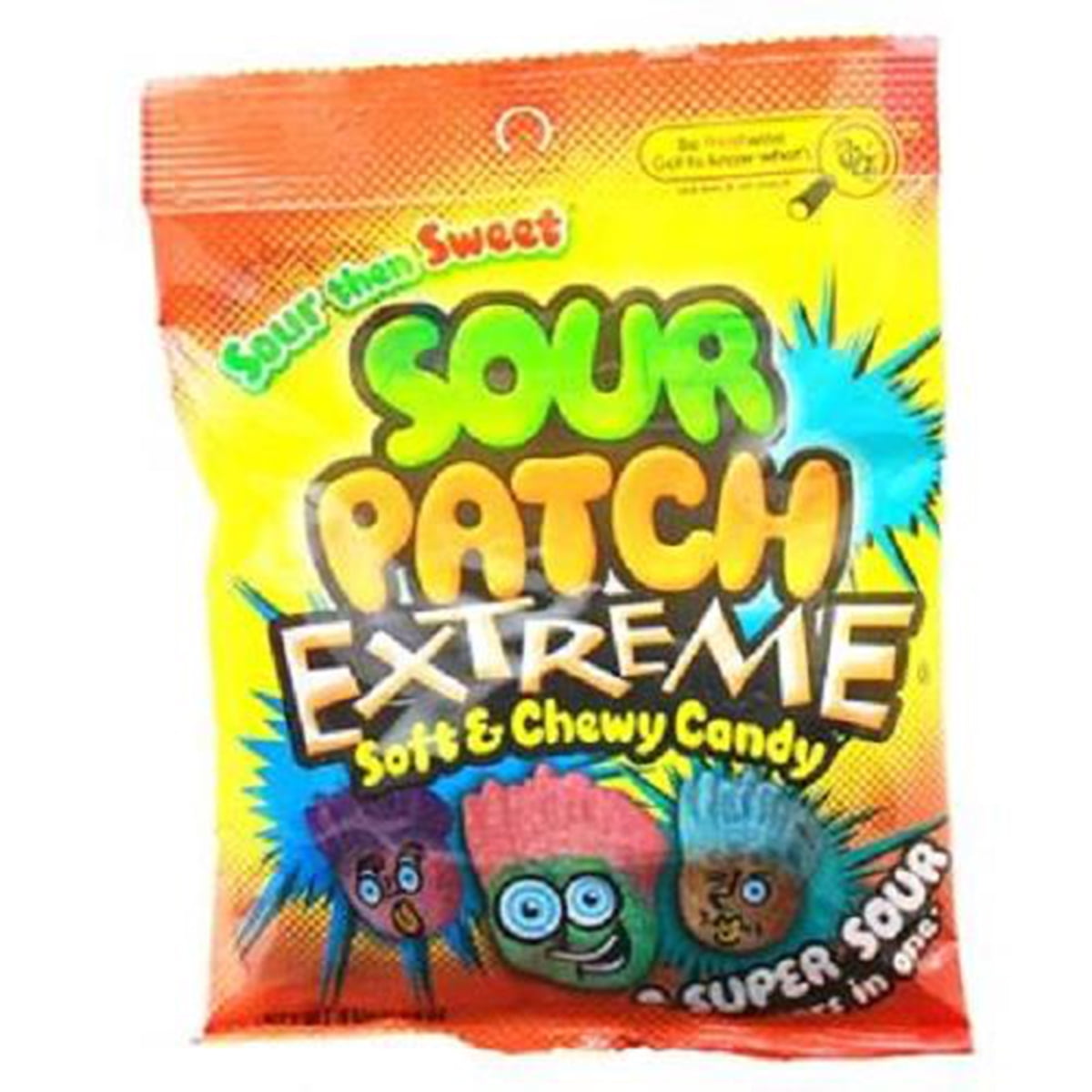 Sour Patch Kids Extreme Super Sour Then Sweet 12 Packs of 4 Oz Tj