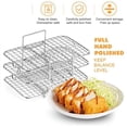 thumbnail image 4 of 2X Air Fryer Rack for Ninja Dual Air Fryer 304 Stainless Steel Multi-Layer Dehydrator Rack Toast Rack Air Fryer, 4 of 7