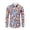 Blue, variant on 70s Outfits for Men Long Sleeve Casual Button Down Shirt Disco Hop Casual Paisley Floral Vintage Shirt Red M