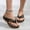 Black, variant on My Order ABPWLY Women's Vintage Walking Slippers with Arch Support Anti-Slip Wedge Heel Orthopedic Sandals Slippers Flip Flops