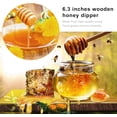 thumbnail image 2 of FacoFaco 4PCS Honey Mixing Stirrer, 6.3 Inches Wooden Honey Dipper, Honey Spoon Collecting Dispensing Drizzling Jam (Round Handle), 2 of 6