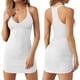 thumbnail image 3 of Vestido Mini de Canalé con Cuello en V y Tirantes Finos para Mujer (2025) L, 3 of 9