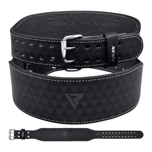 Cinturón de levantamiento de pesas RDX Arlo de 4 pulgadas, unisex, negro, 2 XL