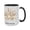 Black, variant on 15oz 'Soft & Strong' Wheat Sheaf Ceramic Mug - A Rustic Charm Keepsake