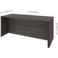 thumbnail image 6 of Atlin Designs Executive Writing Desk in Bark Gray and Slate, 6 of 7