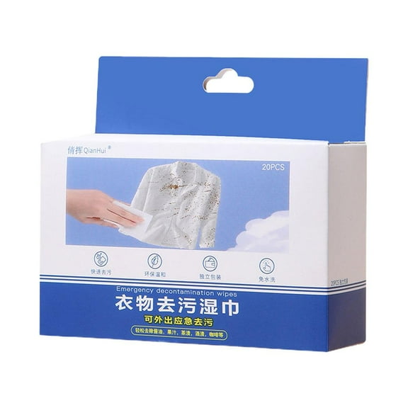 GEKUPEM Stain Wipes For Clothes Instant Cleaning Wet Wipe Stain Remover Gentle Cleaning O4Z6