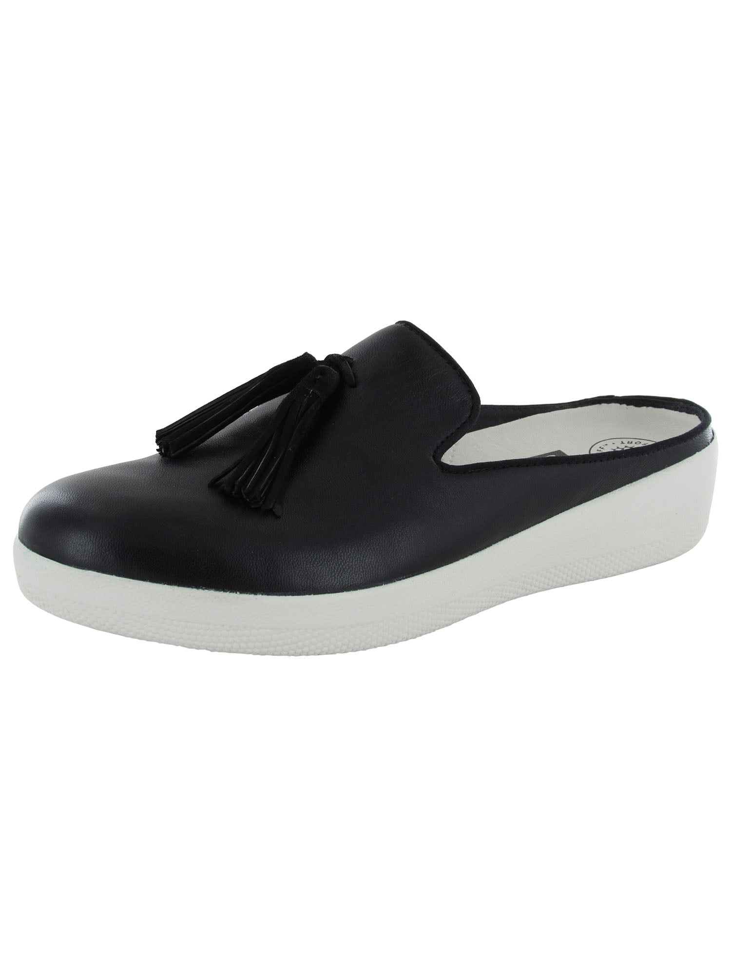 Fitflop Womens Superskate Slip Ons Tassel Mule Shoes, Black, US 8 -  Walmart.com
