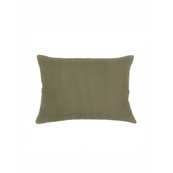 So Soft Linen Olive Green Pillow 14x20 Cover Only